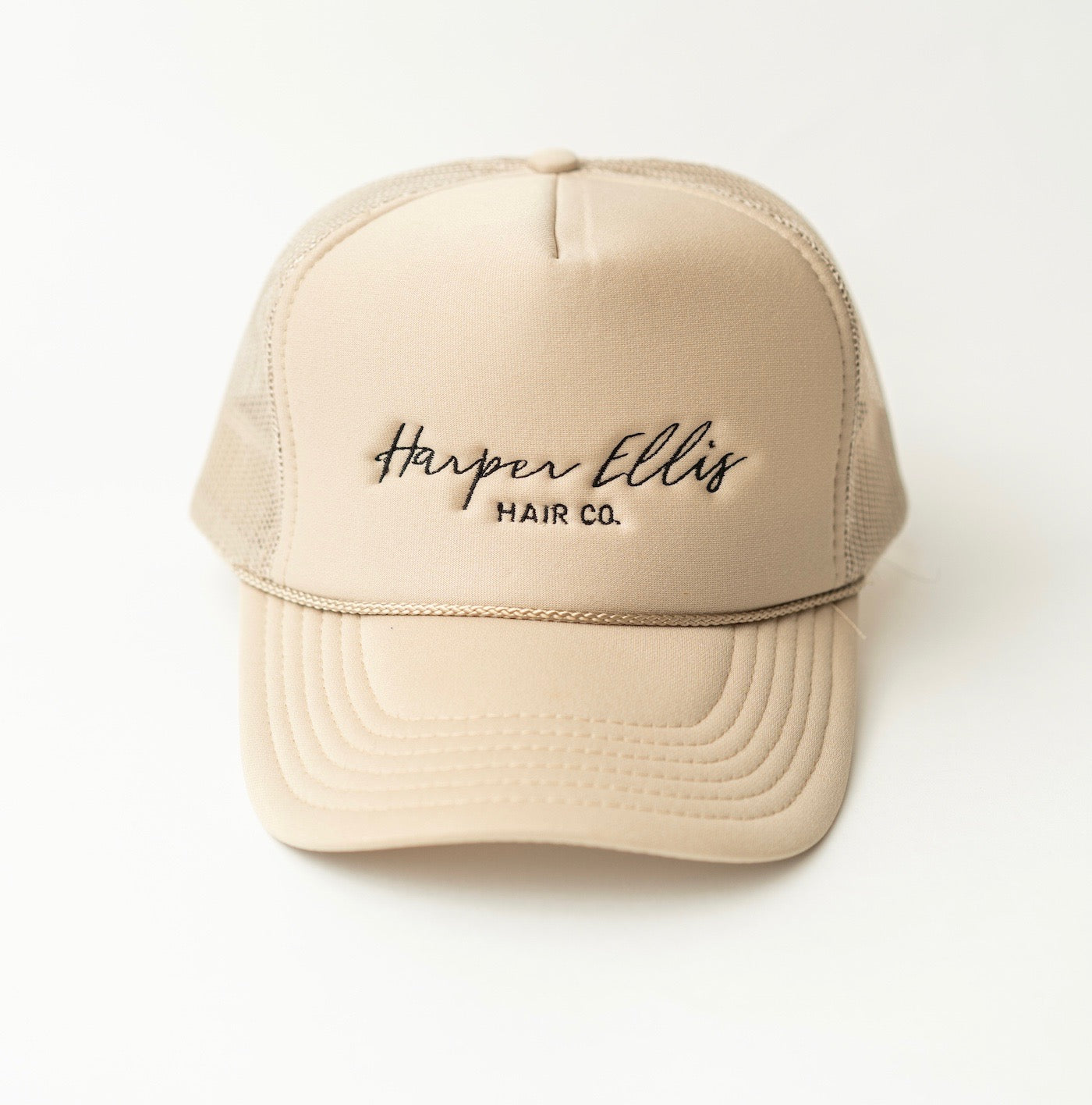 Harper Ellis Hair Co. | Beige Trucker Hat