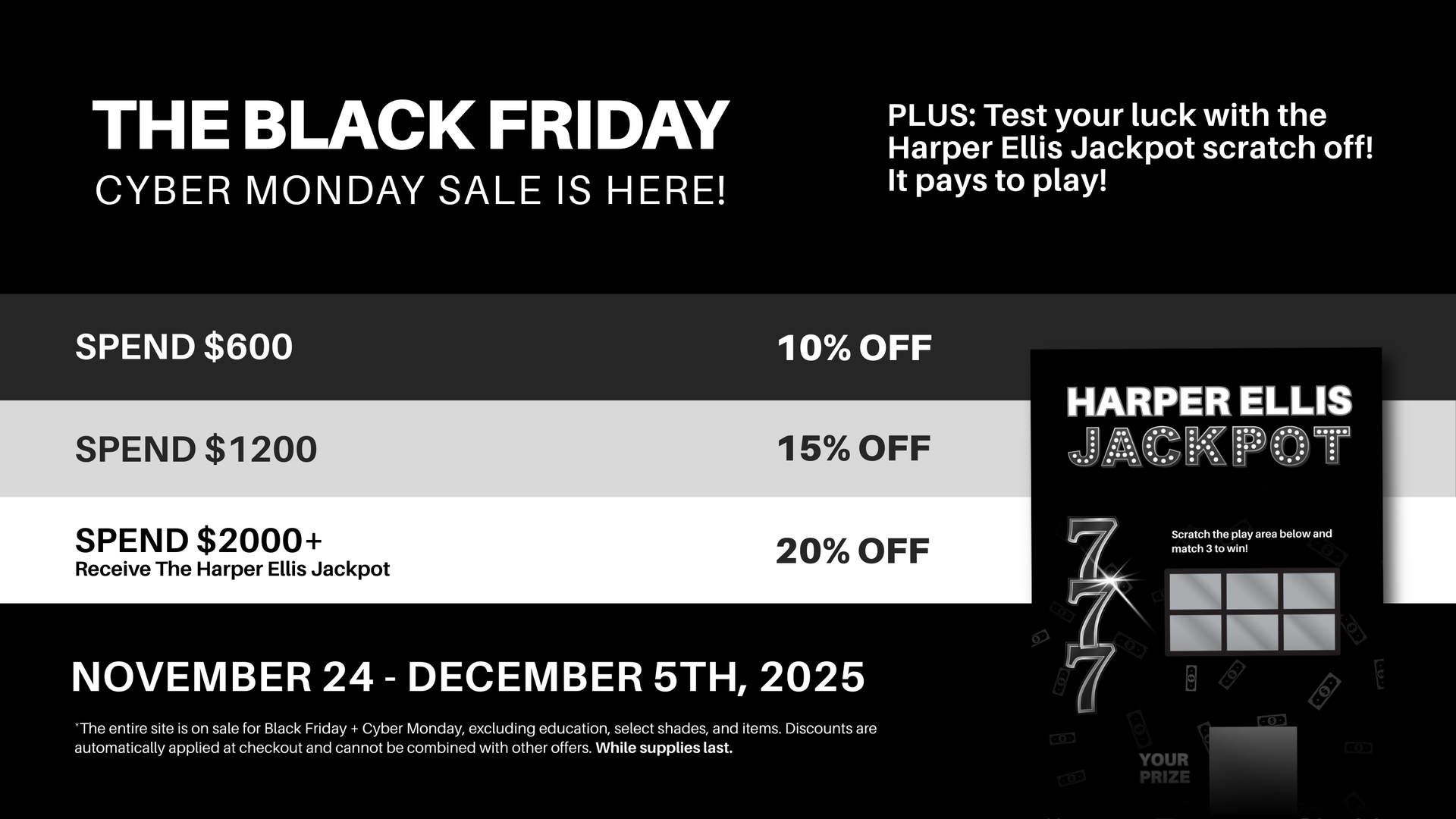 Black Friday Cyber Monday Sale