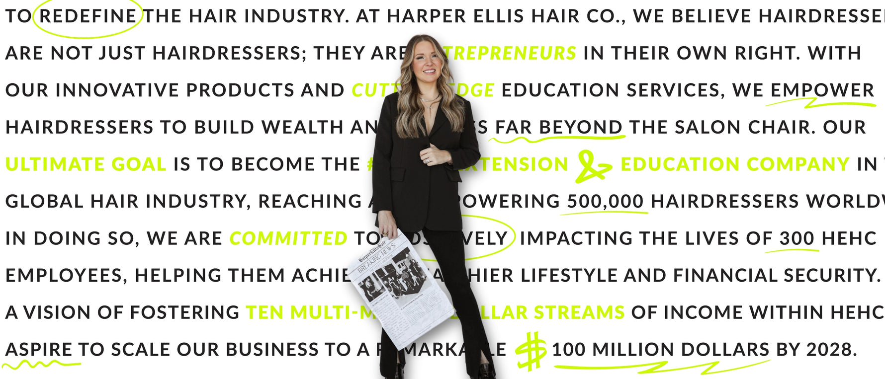 About Harper Ellis Our Mission & Vision for Hairdressers